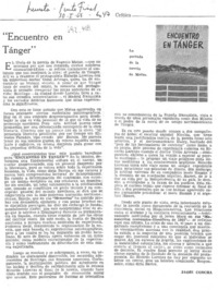 Encuentro en Tánger