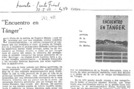 Encuentro en Tánger