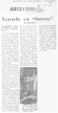 Leyendo en "Surarte"