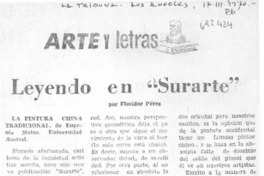 Leyendo en "Surarte"