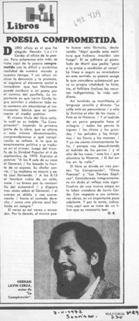 Poesía comprometida