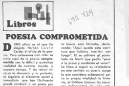 Poesía comprometida