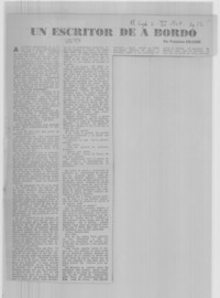 Un escritor de a bordo