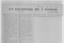 Un escritor de a bordo
