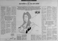 Apostillas a la risa del débil : [entrevista]