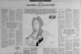 Apostillas a la risa del débil : [entrevista]