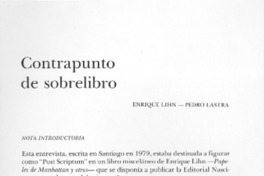 Contrapunto de sobrelibro.