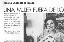 Una mujer fuera de lo común [entrevista]