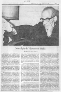 Nostalgia de Vásquez de Mella