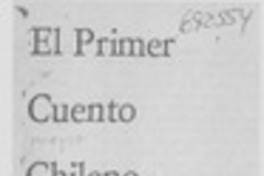 El primer cuento chileno