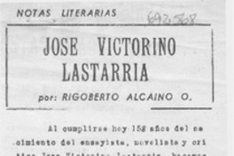 José Victorino Lastarria