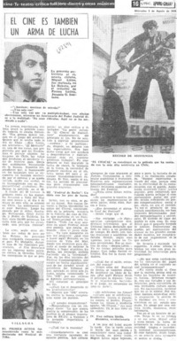 El Cine es también un arma de lucha.