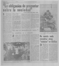 "La obligación de preguntar sobre la sociedad"