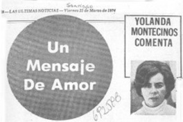 Un mensaje de amor