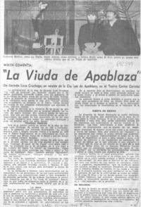 "La viuda de Apablaza"