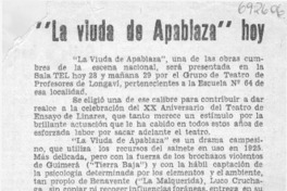 La viuda de Apablaza.