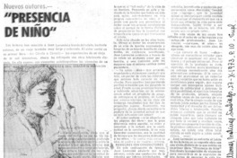 Presencia de niño".