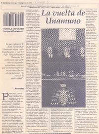 La vuelta de Unamuno
