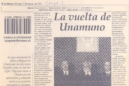 La vuelta de Unamuno