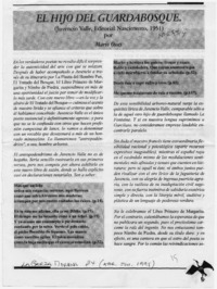 El hijo del guardabosque  [artículo] Mario Osses.