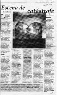Escena de catástrofe  [artículo] Soledad Bianchi.