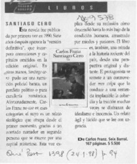 Santiago cero  [artículo].