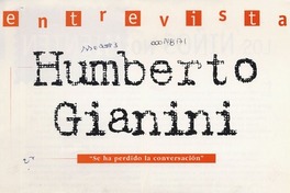 Humberto Giannini  [artículo].