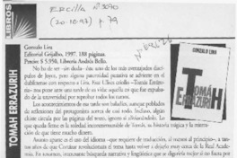 Tomáh Errázurih  [artículo] Luis Moulian E.