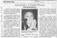 Lafourcade y el Premio Planeta  [artículo].