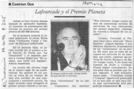Lafourcade y el Premio Planeta  [artículo].
