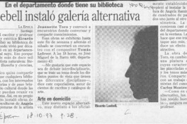 Loebell instaló galería alternativa  [artículo].