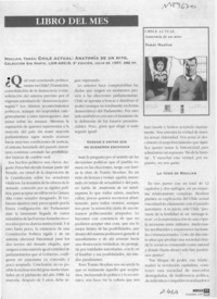 Chile actual, anatomía de un mito  [artículo] Andrés Soto Sandoval.