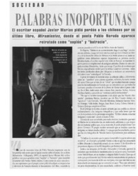 Palabras inoportunas