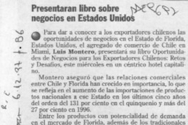 Presentarán libro sobre negocios en Estados Unidos  [artículo].