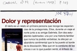 Dolor y representación  [artículo] T. Ch.