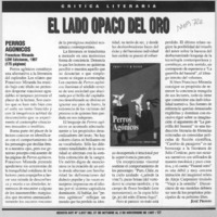 El lado opaco del oro  [artículo] José Promis.