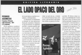 El lado opaco del oro  [artículo] José Promis.