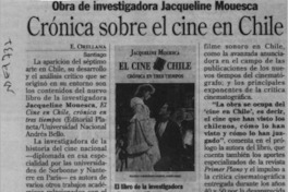 Crónica sobre el cine en Chile  [artículo] E. Orellana.