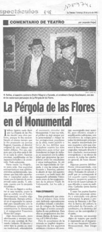 La pérgola de las flores en el Monumental