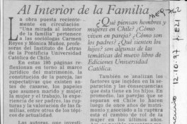 Al interior de la familia  [artículo].