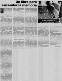 Un libro para encender la memoria