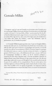 Gonzalo Millán  [artículo] Gonzalo Rojas.