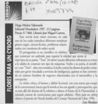 Flores para un cyborg  [artículo] Luis Moulian.