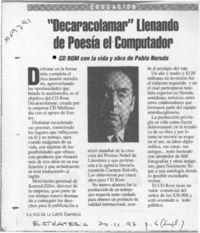 "Decaracolamar" llenando de poesía el computador