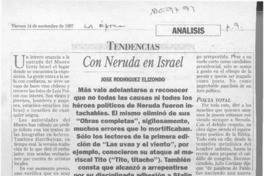 Con Neruda en Israel