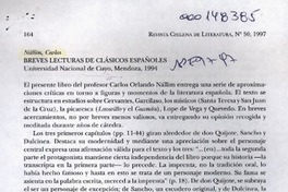 Breves lecturas de clásicos españoles