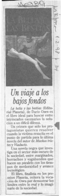 Un Viaje a los bajos fondos  [artículo].