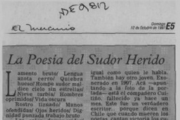 La Poesía del sudor herido  [artículo].