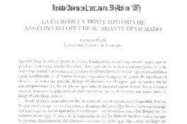 La increíble y triste historia de Angelina Beloff y de su amante desalmado