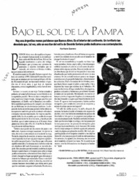 Bajo el sol de la pampa  [artículo] Pedro Guerrero.